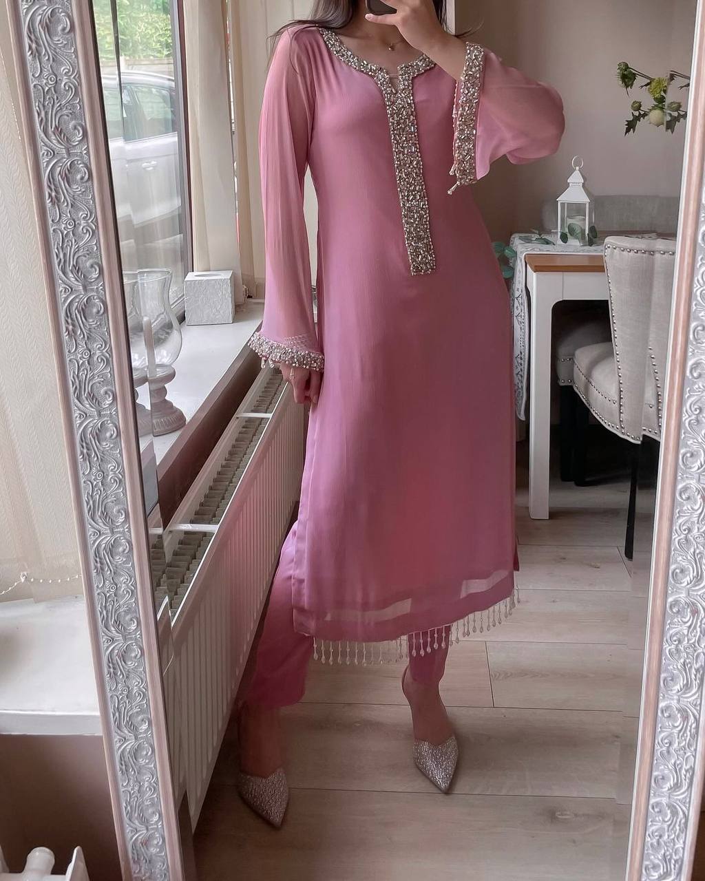 PearlGlow Georgette Suit