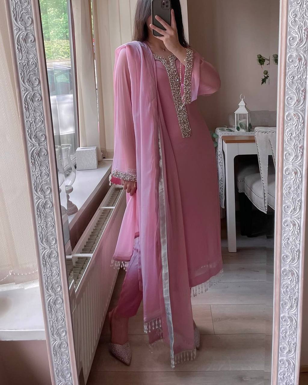 PearlGlow Georgette Suit