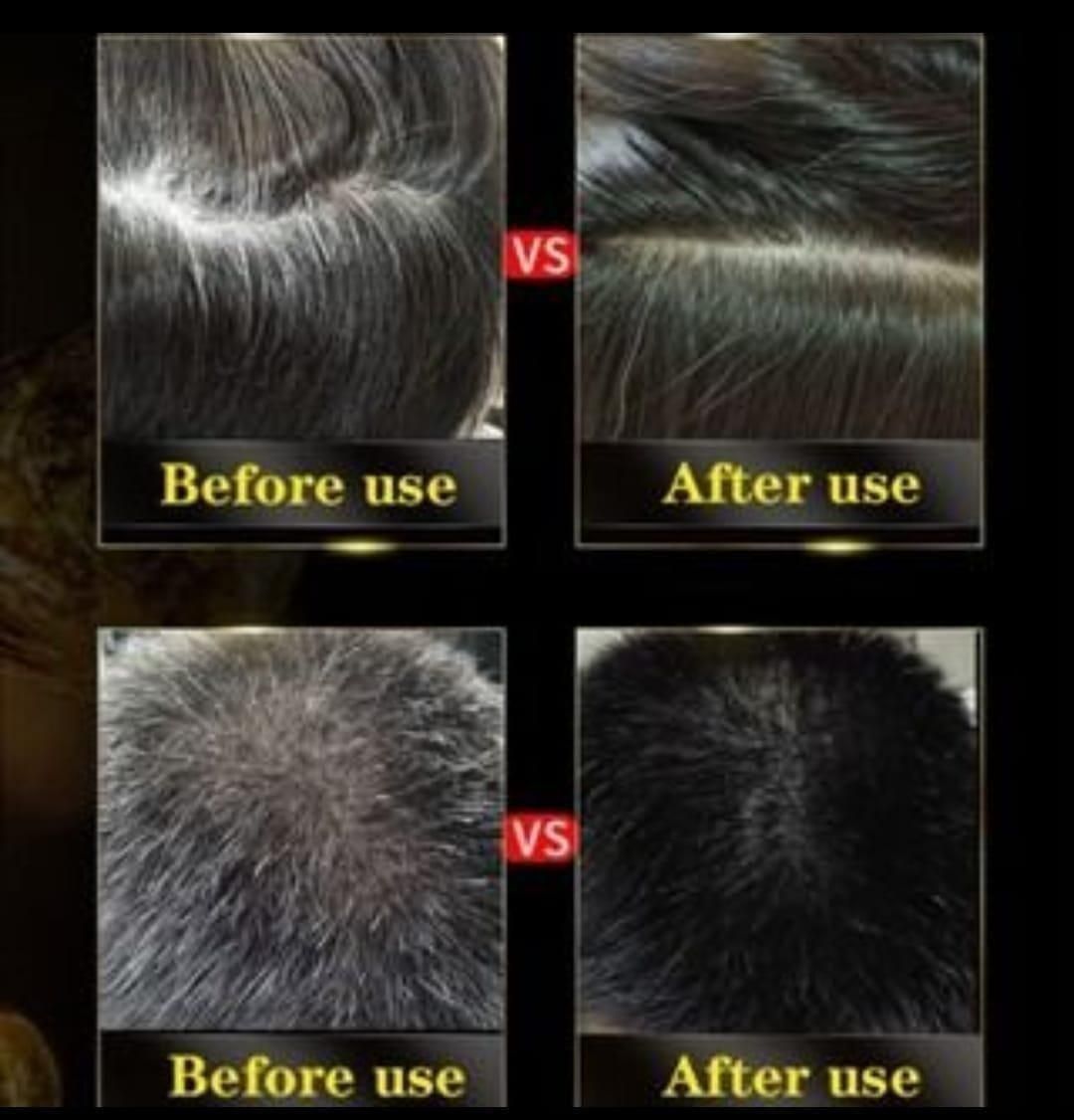 Instant Black Hair Dye Shampoo - Pack of 2