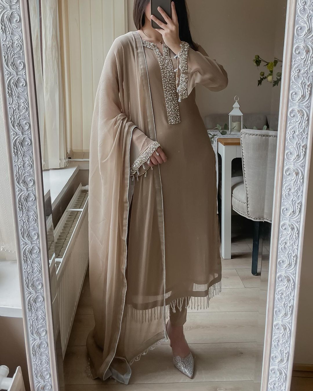 PearlGlow Georgette Suit